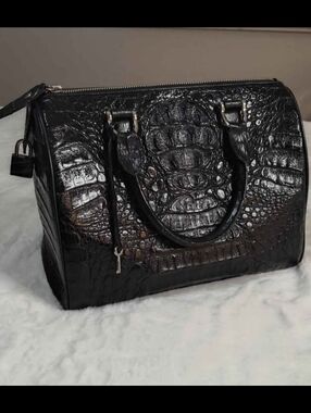 Genuine Crocodile Satchel Bag